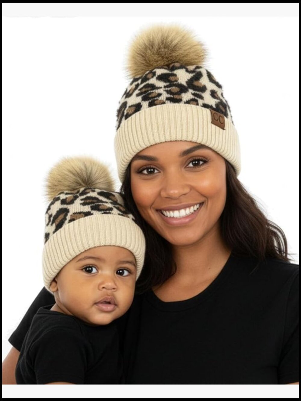 Matching Mommy & Me Adult/Infant Beanie Bundle 2 Pack